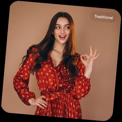 Traditional style transformation with AI Clothes Changer Online - AI-powered virtual dressing room